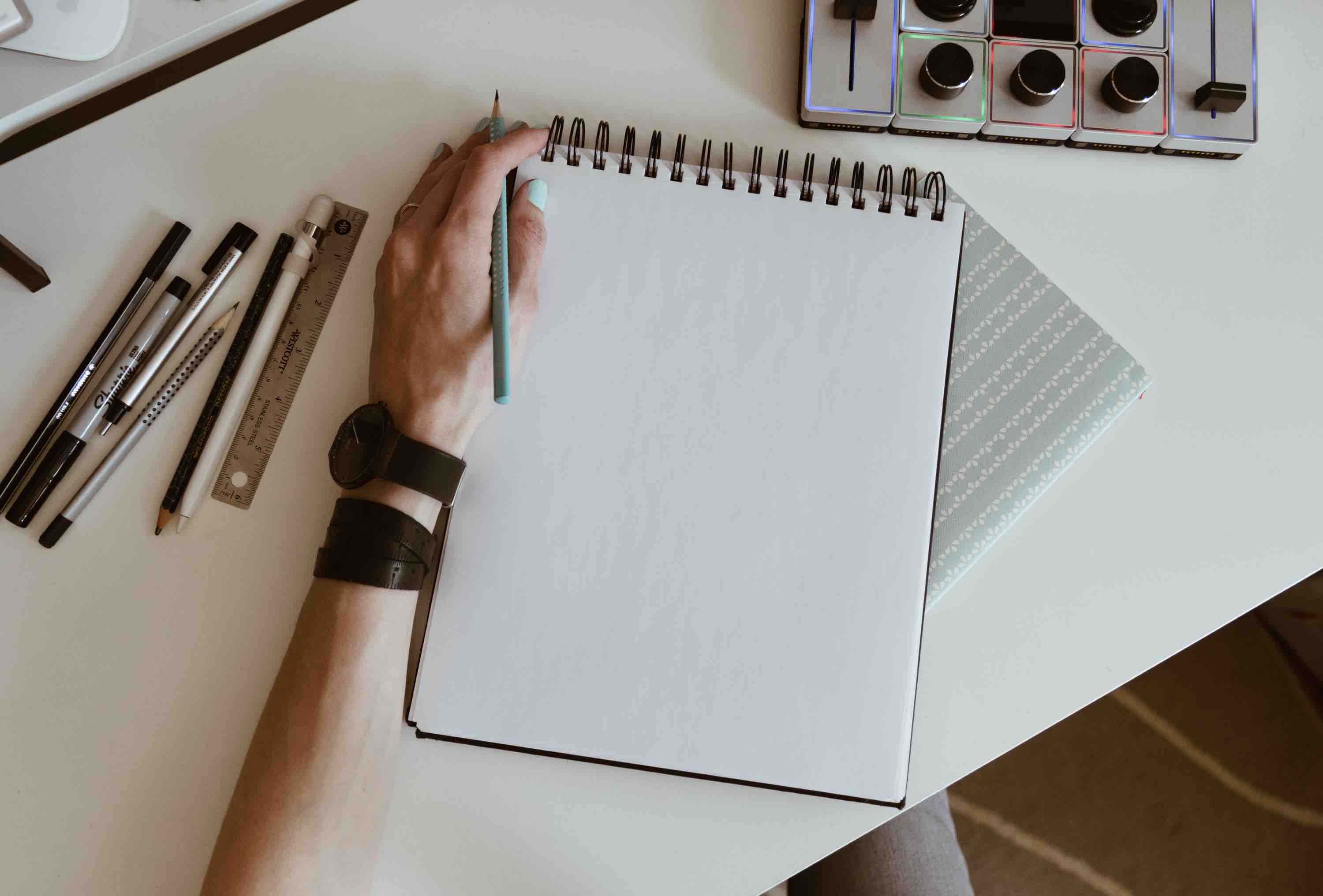 blank notepad